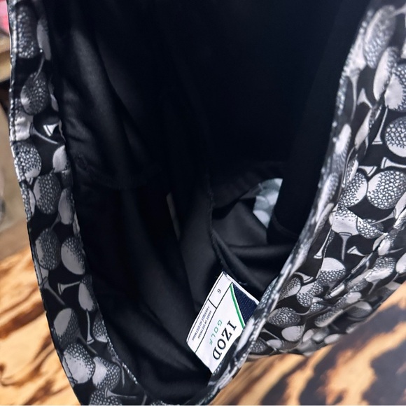 Izod Black and White Golf  Mini Skirt Casual - Picture 3 of 6